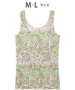 tsumori chisato SLEEP ツモリチサト インナー ノースリーブ タンクトップ ベア天竺素材(身生地) パッド付 レディース UCX410 /ワコール メロン