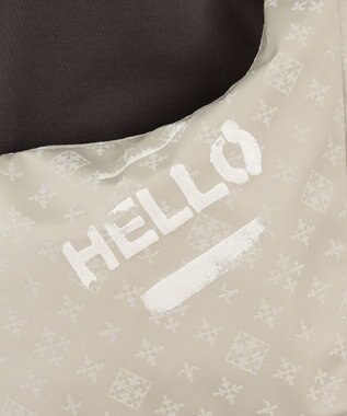 russet ステンシル風プリント ナイロン2WAYミニショルダーバッグ(SF-270) Ecru