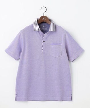 JOSEPH ABBOUD 【キングサイズ・ギフトでも人気！オーガニックコットン使用・消臭などの高機能】ダディ ポロシャツ ライラック系