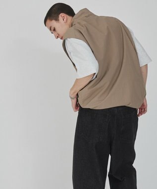 WEGO ナイロンベスト ベージュ