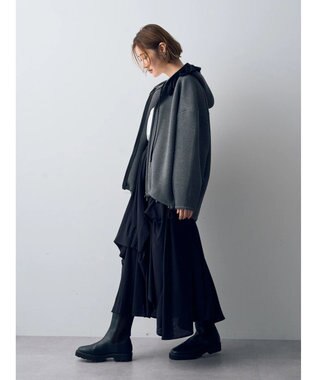 YECCA VECCA アシメデザインスカート Black