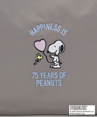 Y'SACCS SNOOPYデザイン　ギャザー2wayミニトート グレー