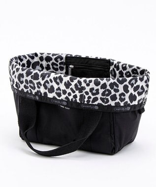 LeSportsac SM REVERSIBLE PKT TOTE/2ウェイブラック/ニュートラルレオパード 2ウェイブラック/ニュートラルレオパード