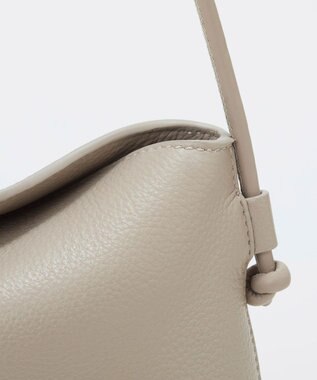 TOPKAPI 【TREASURE TOPKAPI】ソフトレザー フラップ ワンハンドル ショルダーバッグ サンドグレー