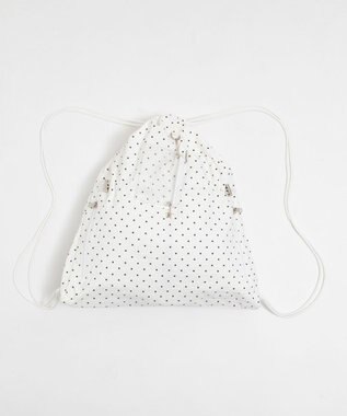 WEGO クリアポーチ付きナップサック 柄1