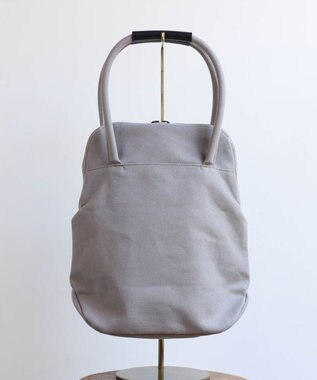 AND WOOL ポピー押し花刺繍バッグ グレー