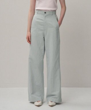 ATON COTTON LINEN KATSURAGI | ワークパンツ DULL SAX