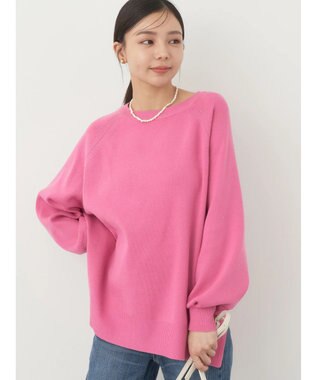 earth music&ecology サイドスリットルーズチュニック Pink