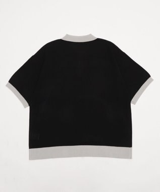 WEGO 【ユニセックス着用ITEM/MLサイズ展開】ワンポイントニットポロシャツ（SS） ブラック