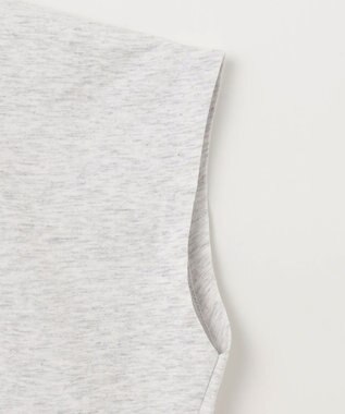 ANY フレンチスリーブロゴTシャツ トップグレー