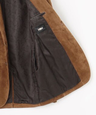 JOSEPH ABBOUD 【やぎ革ゴートスウェード/軽量/ソフト/ストレッチ】ゴートスウェード ジャケット キャメル系