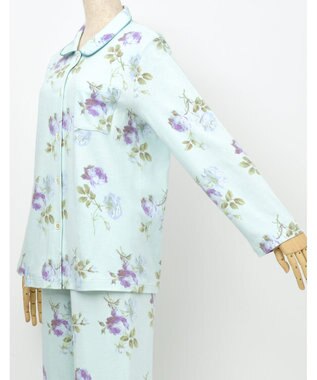 Wing ウイング パジャマ 長袖 長ズボン 綿100%(本体) スムース素材 レディース EP7030 ウイング／ワコール パープル