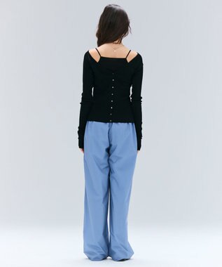 BEIGE， 【洗える/セットアップ対応】SPIGA / イージータックワイドパンツ Sky