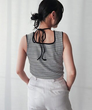 Green Parks チョーカー付きタンクトップ Border