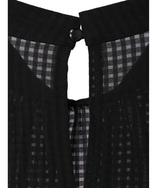 earth music&ecology Ｃｈｅｃｋドビーブラウス Black