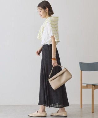 AMERICAN HOLIC SILVERプリント半袖Tシャツ Off White