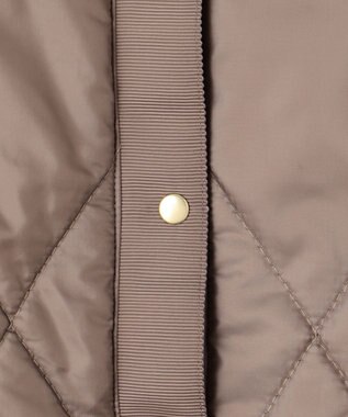 J.PRESS LADIES 【洗える】高密度タフタ キルティング ショート コート ブラウン系