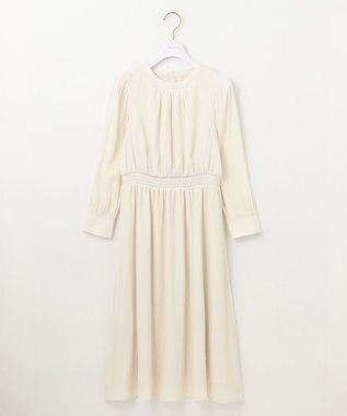 ANY SIS S 【低身長企画】フェミニンギャザー ワンピース アイボリー
