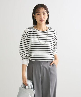 Green Parks ボーダープルオーバー White