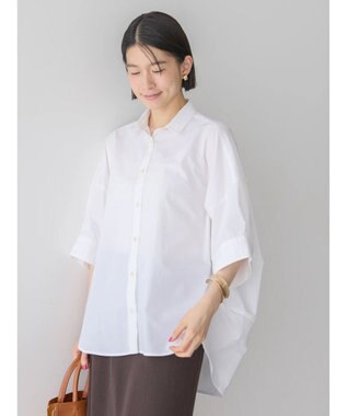 AMERICAN HOLIC ＵＶカットバックドレープシャツ Off White