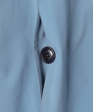J.PRESS MEN 【ビジネス対応可】【撥水加工 / ウォッシャブル可】テクニカルライトポプリン ドレスカーコート サックスブルー系