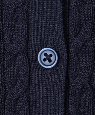 ANY 【POLO BCS別注】ケーブルニットポロ ネイビー