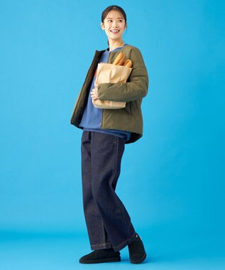 SHARE PARK LADIES 【UNISEX】蓄熱中綿モンスターカーディガン（S・Mサイズ） オリーブ