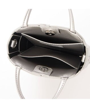 UNBILLION cachecache イントレチャートミニショルダーバッグ シルバー