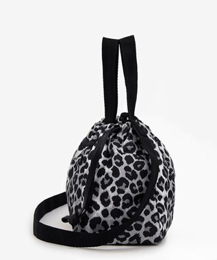 LeSportsac E/W CITY DRAWSTRING BAG??? /アップタウンレオパード/ブラック アップタウンレオパード/ブラック