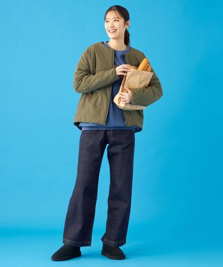 SHARE PARK LADIES 【UNISEX】蓄熱中綿モンスターカーディガン（S・Mサイズ） オリーブ