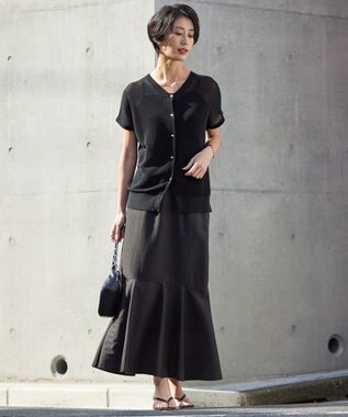 ICB L 【接触冷感・洗える】 UnleashLite スカート ブラック系