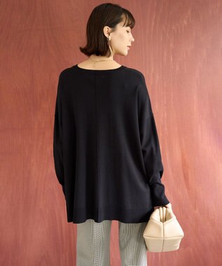 UNFILO マイビューティニット クルーネック ブラック