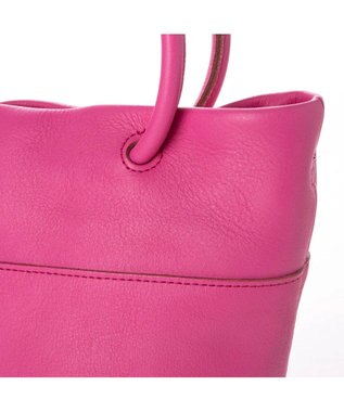 UNBILLION 【テレビ ドラマ着用アイテム】ペルケ perche / 姫路レザー丸手ハンドル2wayバケツバッグ ピンク