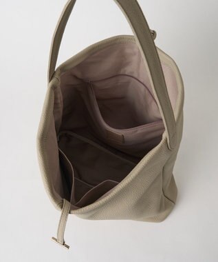 russet レザーワンショルダーバッグ(CE-1644) GrayBeige