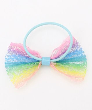 ANY KIDS 【WEB限定】ヘアゴム 3SET（レインボーリボン） レインボー