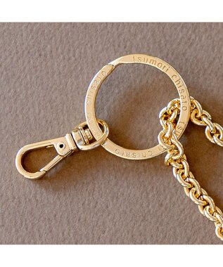 tsumori chisato CARRY キーホルダー バッグチャーム 便利なナス管金具付き 【可愛い猫モチーフ】 ゴールド