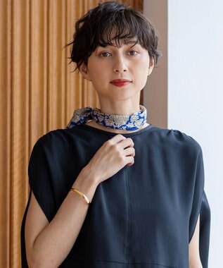 スリーラバーズ スカーフ STYLE DELI(スタイルデリ)の55正方形スカーフ／ずらしストライプ