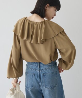 AMERICAN HOLIC フリルカラーブラウス Olive