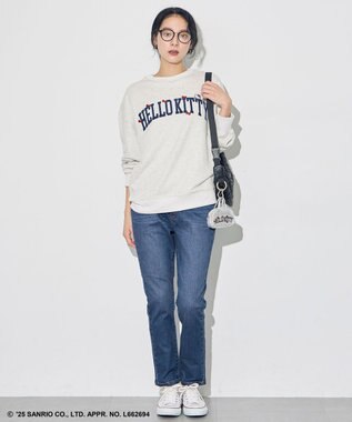 ANY 【ハローキティ×ANY】ロゴスウェット ライトグレー