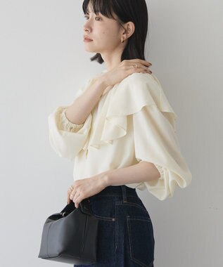 AMERICAN HOLIC フリルカラーブラウス Ivory