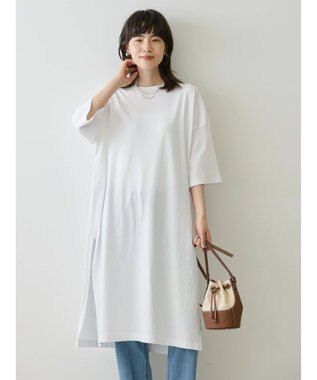 AMERICAN HOLIC サイドスリットカットワンピース1 Off White