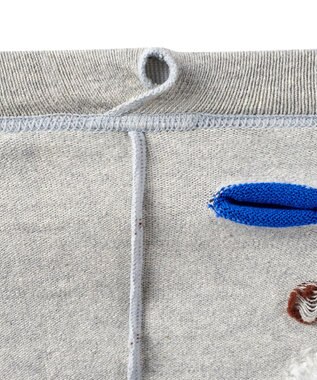 MIKI HOUSE HOT BISCUITS 【70-100cm】 顔ドン のびのび ベビースパッツ グレー