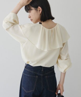 AMERICAN HOLIC フリルカラーブラウス Ivory