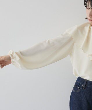 AMERICAN HOLIC フリルカラーブラウス Ivory