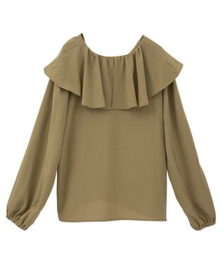 AMERICAN HOLIC フリルカラーブラウス Olive