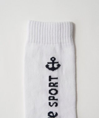 FILA GOLF／marie claire 【marie claire SPORT】ブランドロゴ入りニーハイソックス ホワイト
