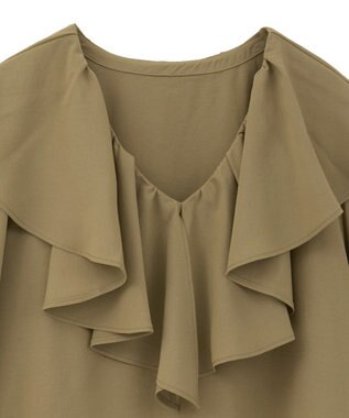 AMERICAN HOLIC フリルカラーブラウス Olive