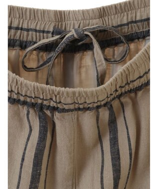 CRAFT STANDARD BOUTIQUE リネンレーヨンストライプイージーパンツ Stripe Beige