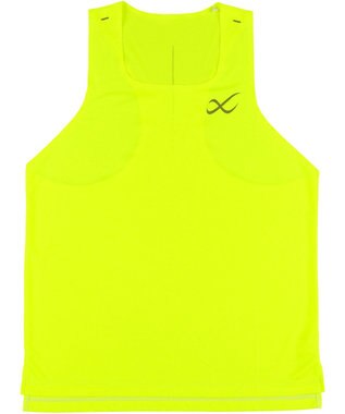 CW-X 【MEN】 CW-X トップス 【薄軽ランニングシャツ】 ノースリーブ タンクトップ スクエアネック 吸汗速乾性(本体) メンズ DLO180 /ワコール イエロー
