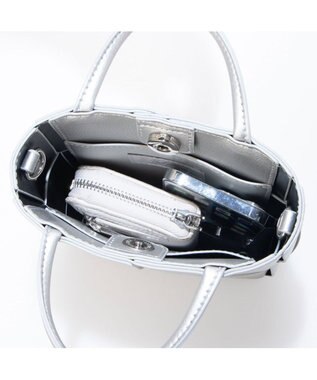 UNBILLION cachecache イントレチャートミニショルダーバッグ シルバー